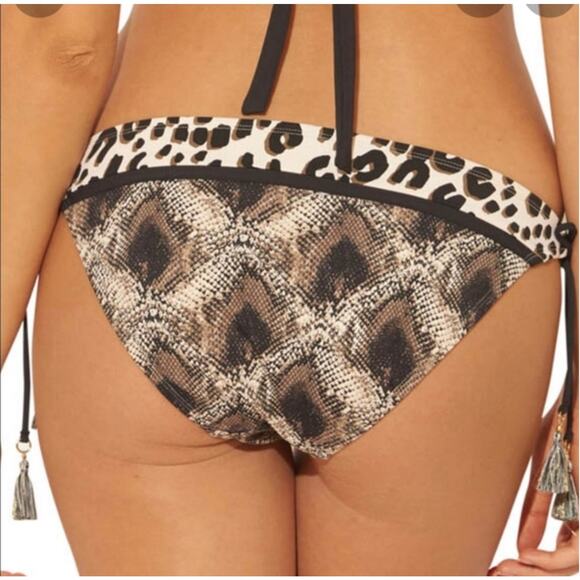 Bleu Rod Beattie Skin Game Tie Side Bikini Bottom 12 NWT - Picture 2 of 2